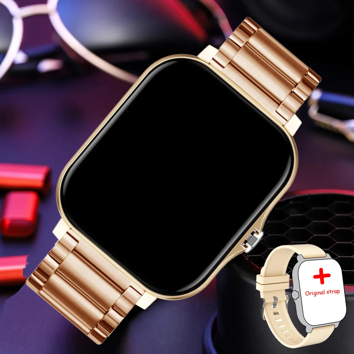 Reloj inteligente para hombre y mujer, accesorio de pulsera con pantalla táctil a Color de 1,44 pulgadas, Bluetooth, llamadas, compatible con teléfono Android y Xiaomi