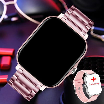 Reloj inteligente para hombre y mujer, accesorio de pulsera con pantalla táctil a Color de 1,44 pulgadas, Bluetooth, llamadas, compatible con teléfono Android y Xiaomi