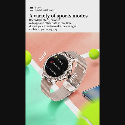 Reloj inteligente Rosegold para mujer, pulsera con llamadas, Bluetooth, Modo deportivo, Fitness, diales DIY para IOS y Android, NX19